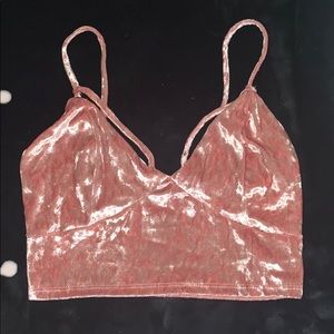 Fashion Nova velvet crop top